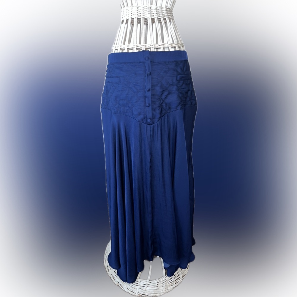 Kimchi Blue Strapless Navy Blue Dress